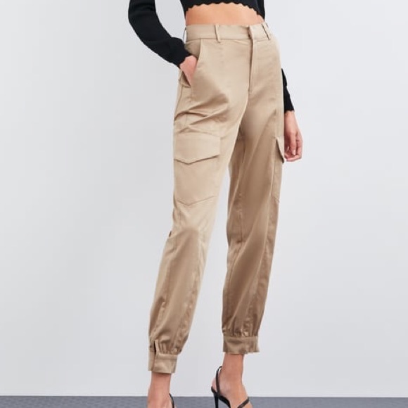 Satin cargo pants XS - Picture 1 of 6
